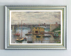 Claude Monet - Brücke bei Argenteuil an einem grauen Tag (1876)