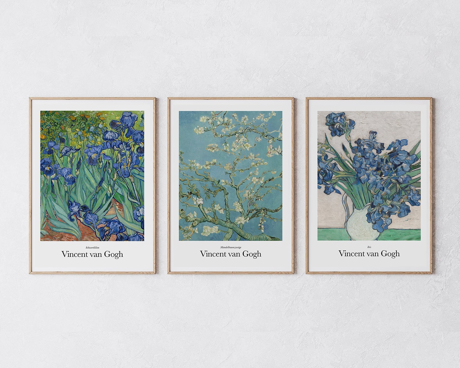 Set aus 3 Postern: "Blumen"