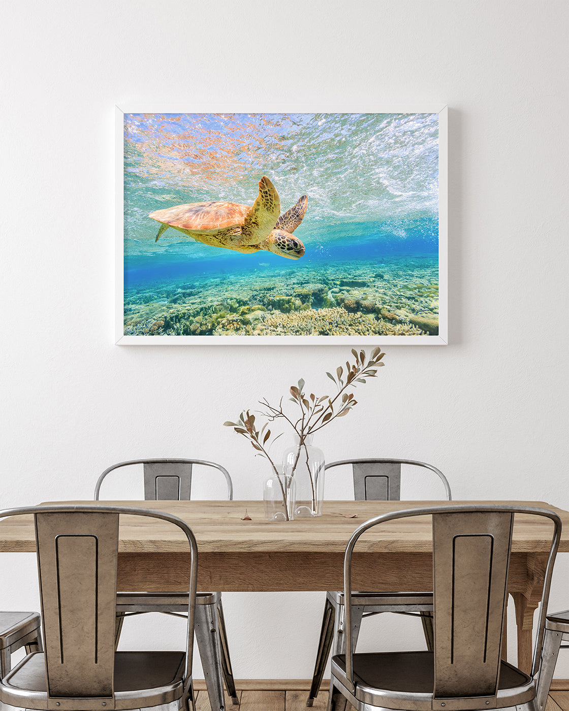 Schwimmende Schildkröte