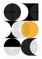 Kreise in verschiedenen Varianten - Orange