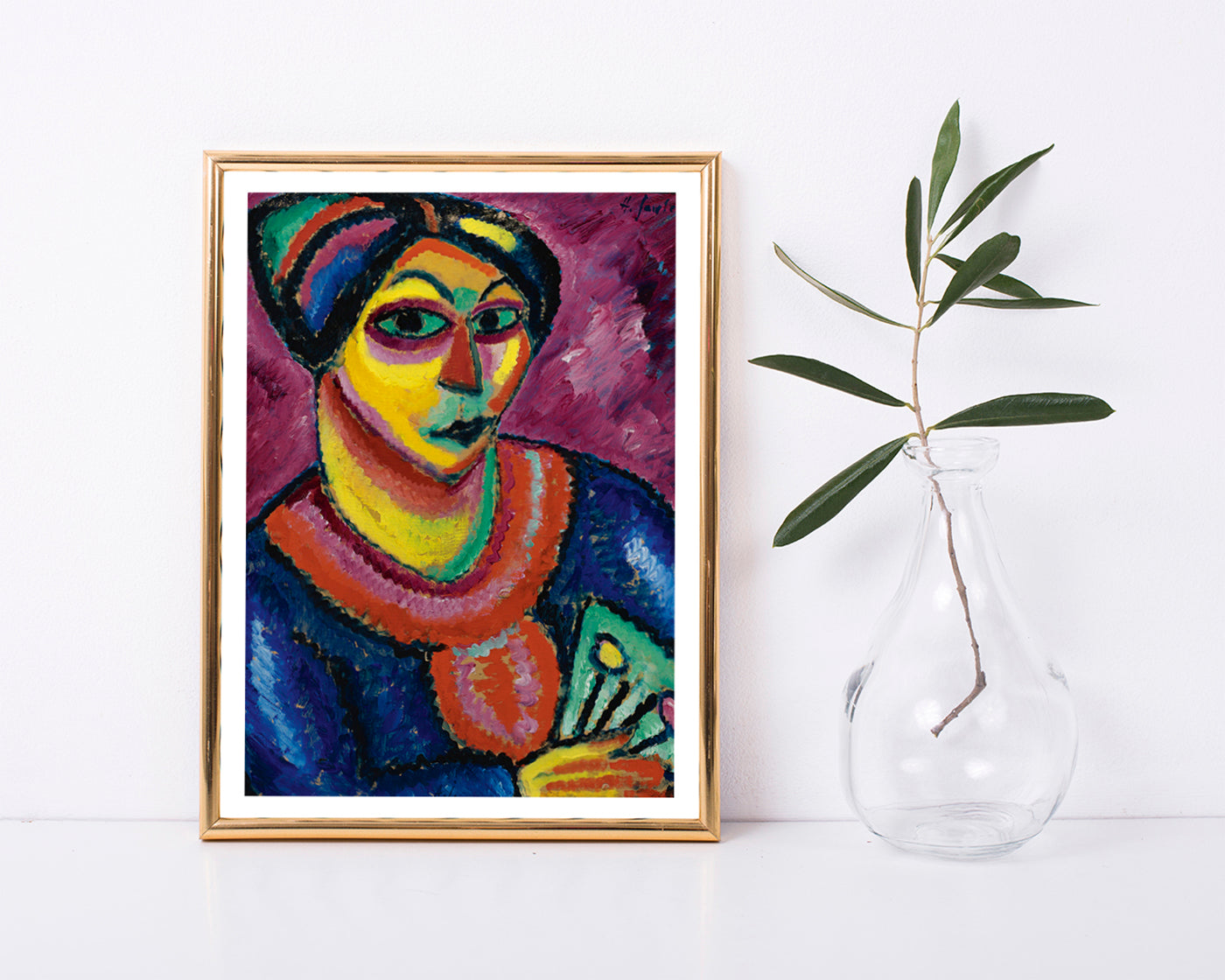 Alexej von Jawlensky - Frau mit grünem Fächer