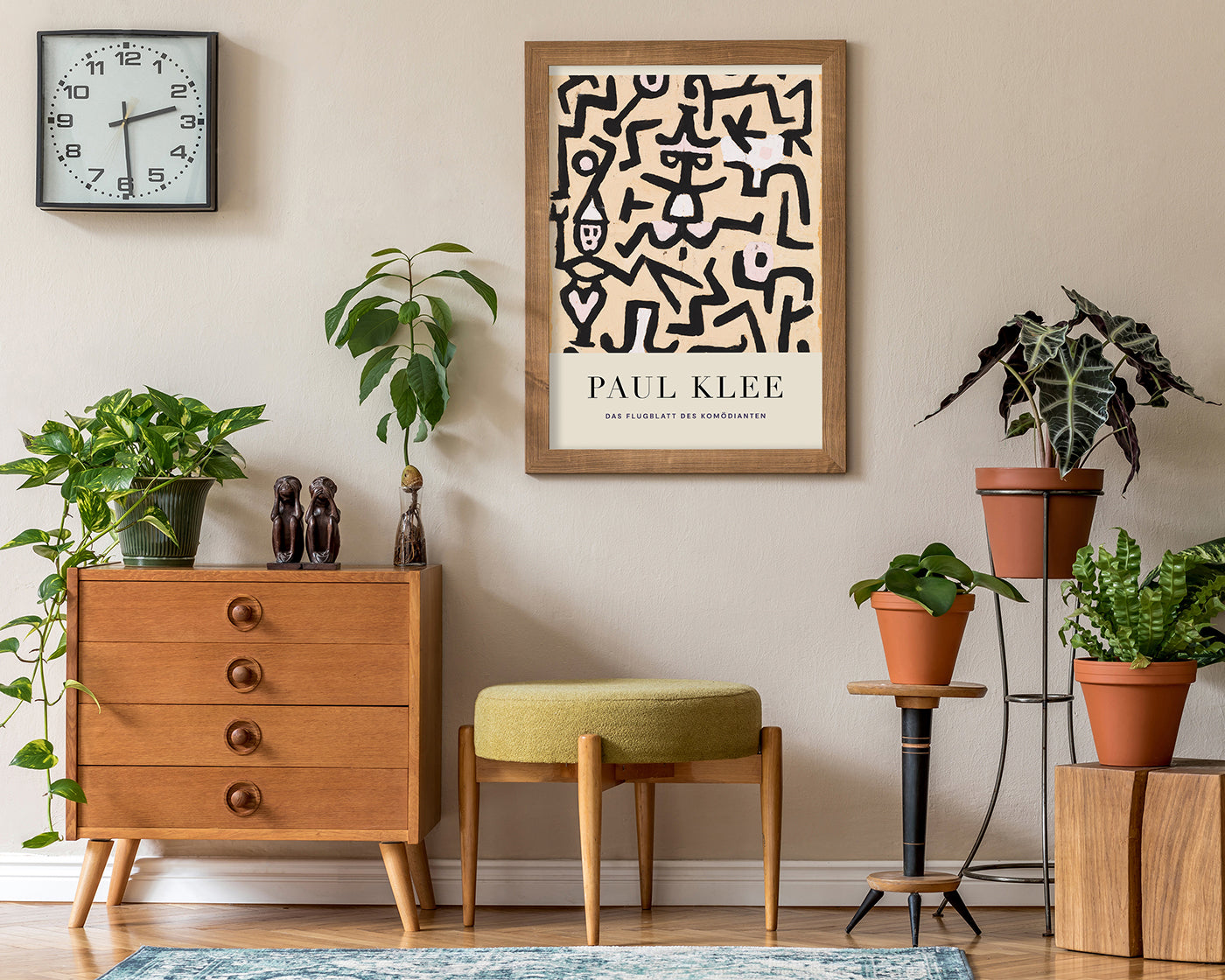 Paul Klee - Museum-Poster Das Flugblatt des Komödianten