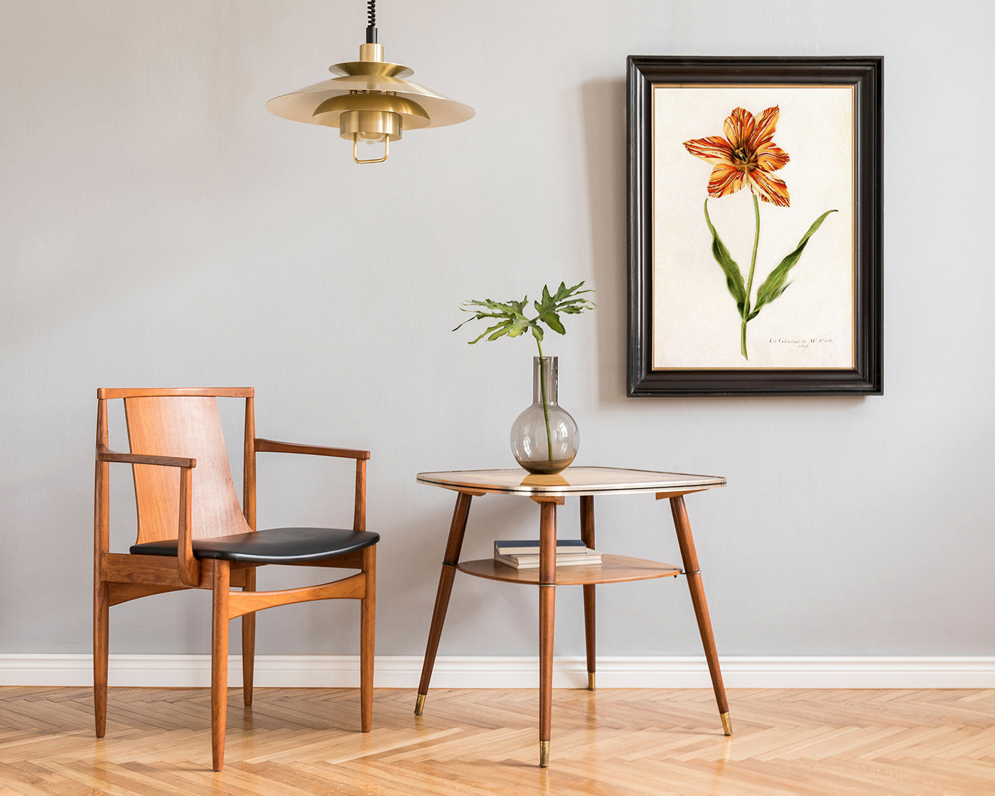 Blume mit orangener Blüte