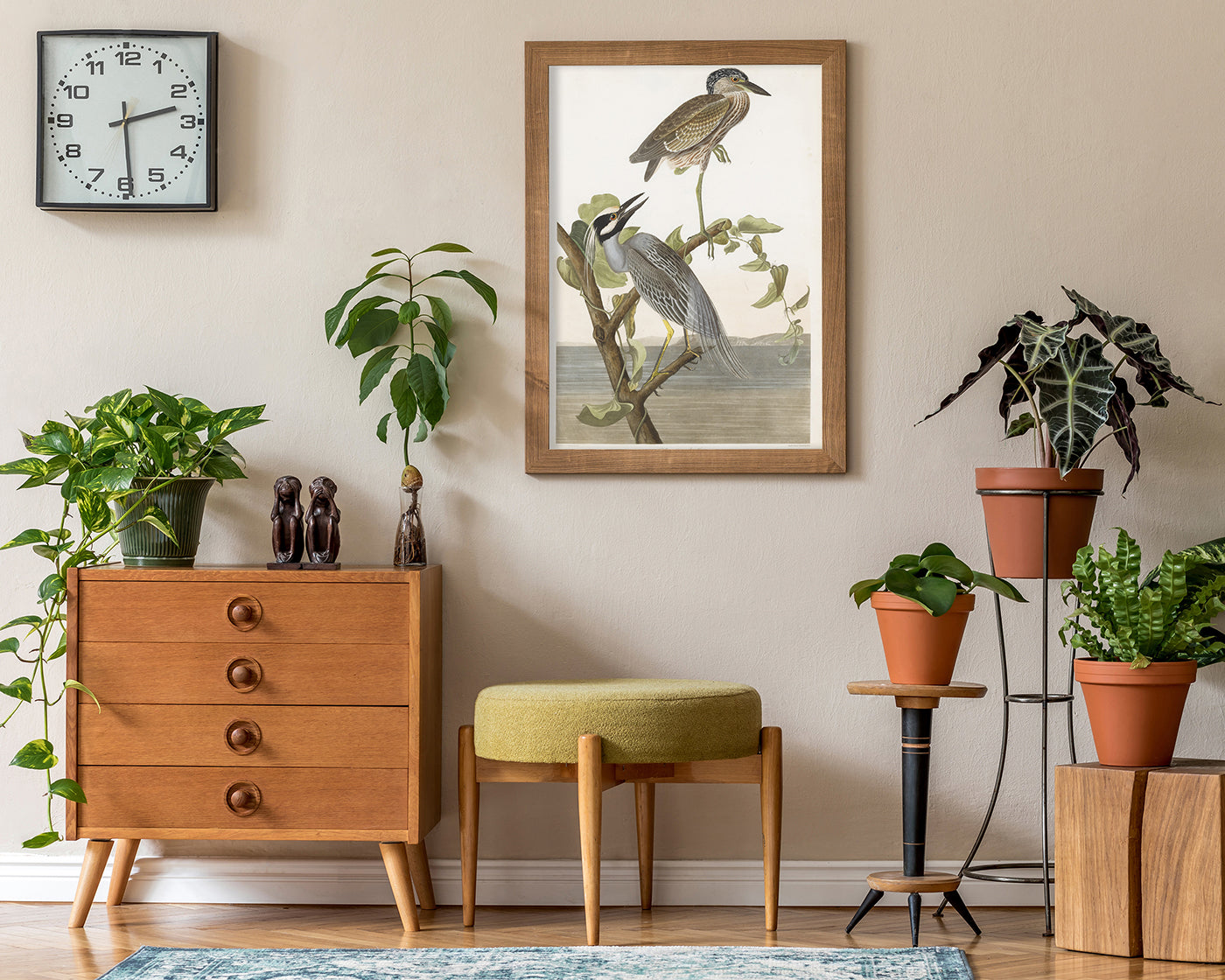 John James Audubon - Zwei Vögel auf einem Ast