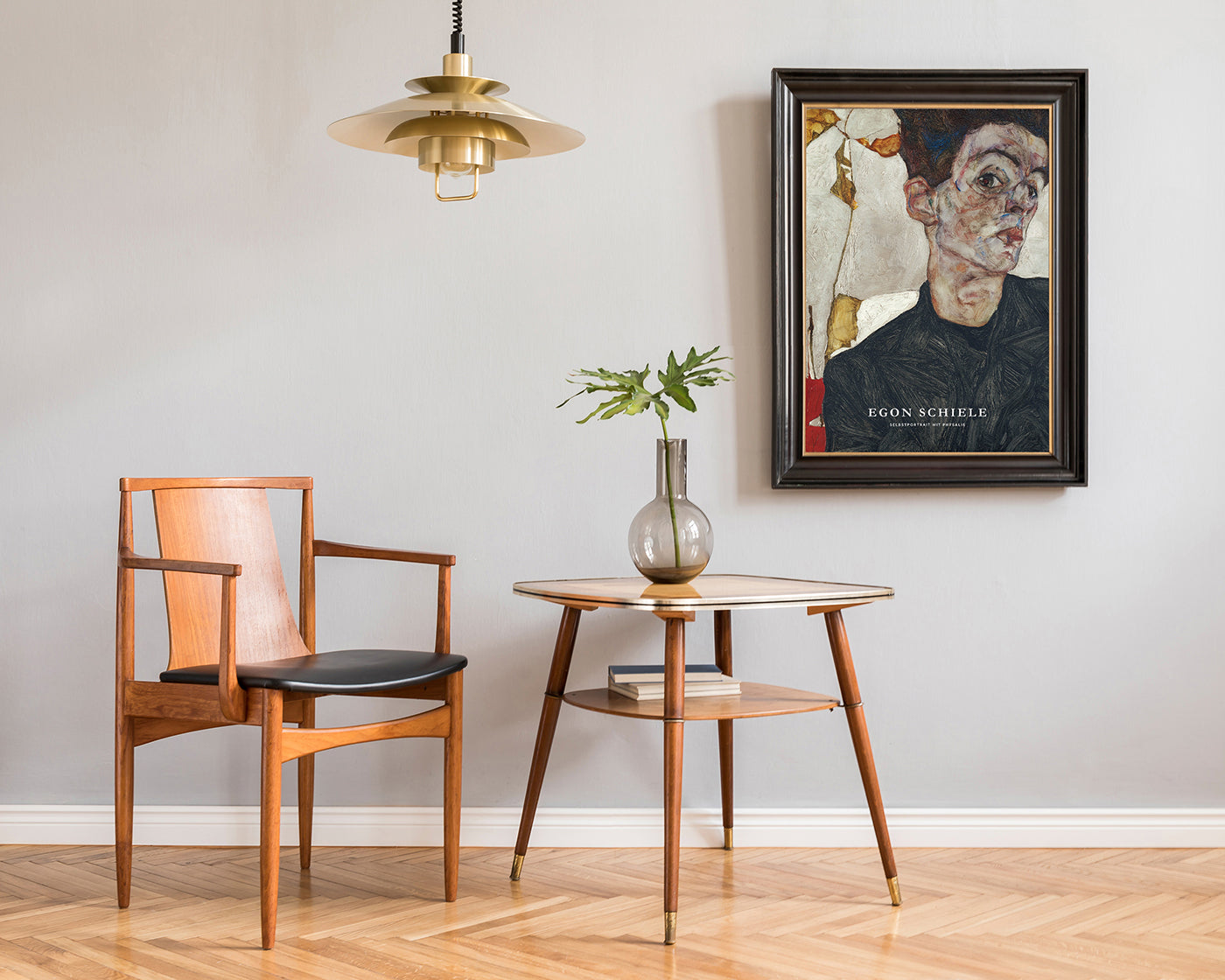 Egon Schiele - Museum-Poster II Selbstportait mit Physalis