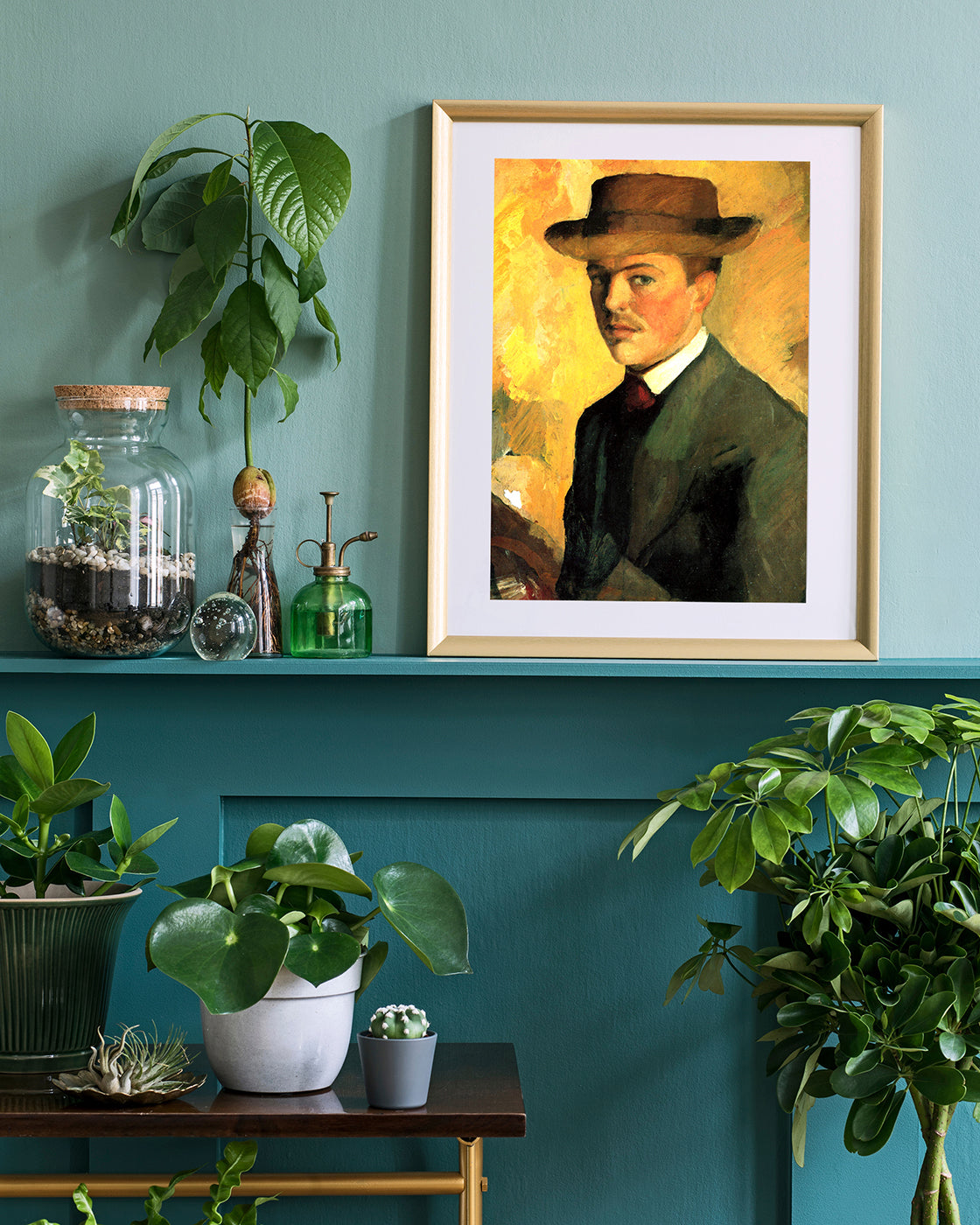 August Macke - Selbstportrait mit Hut