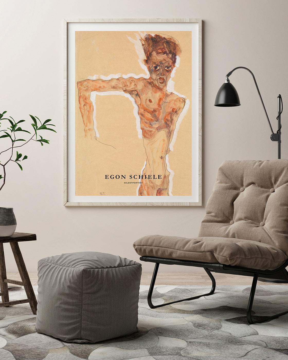 Egon Schiele - Museum-Poster Selbstportät