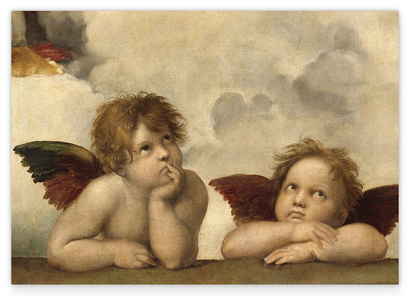 Raphael - Sixtinische Madonna, zwei Engel