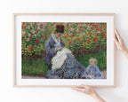 Claude Monet - Camille Monet und ein Kind im Garten des Künstlers in Argenteuil