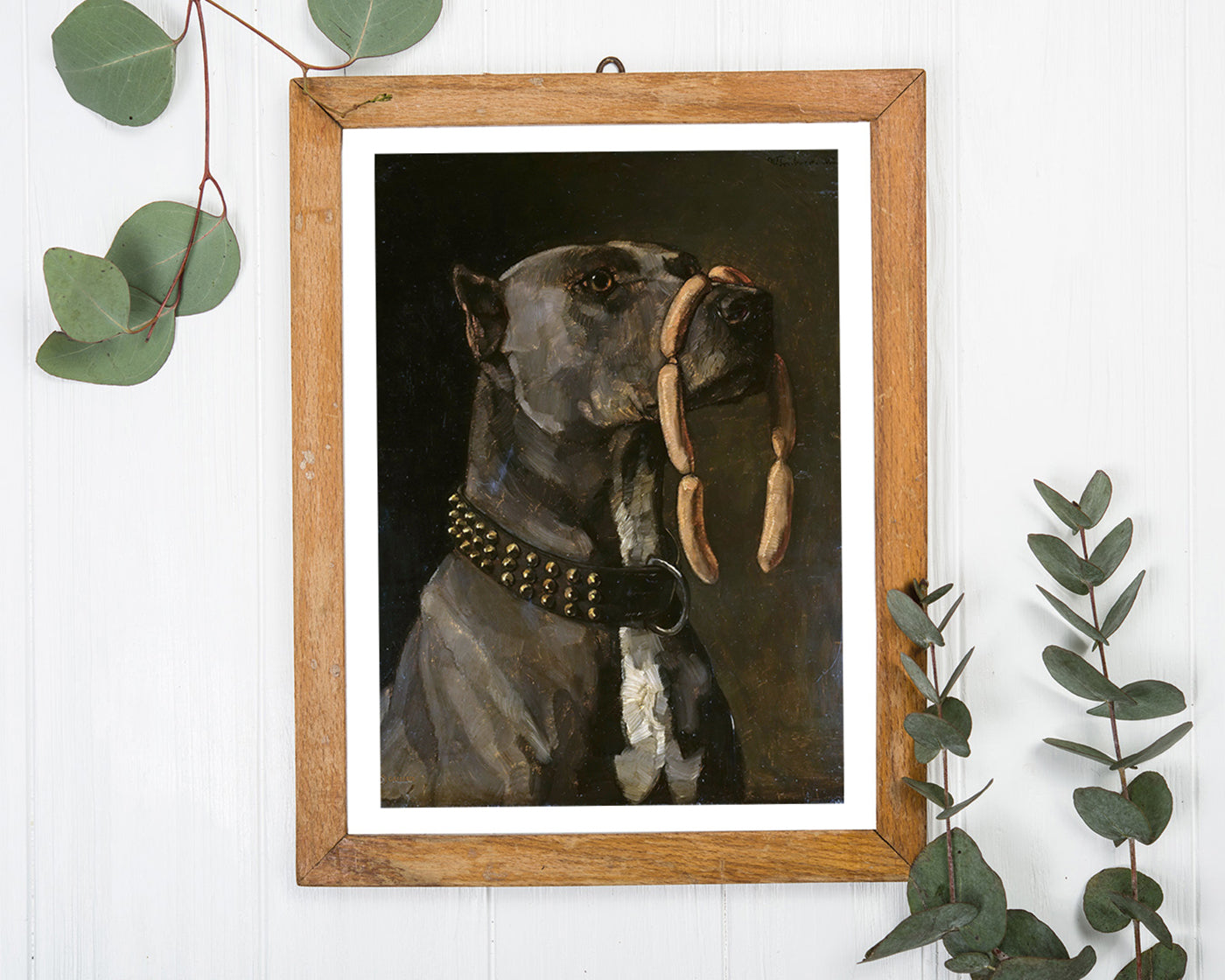 Wilhelm Trübner - Dogge mit Würsten