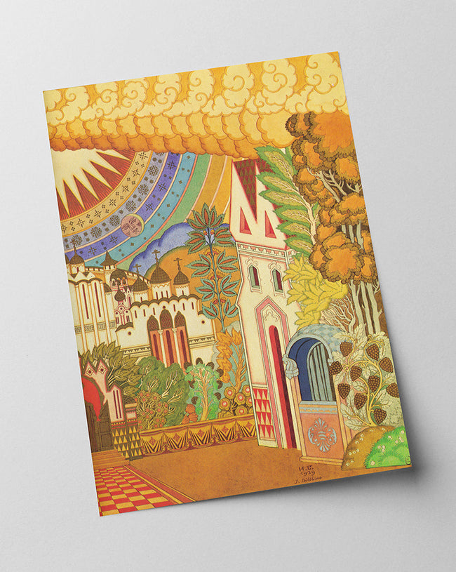 Ivan Bilibin - Sonnenschein über Stadt I Main Image