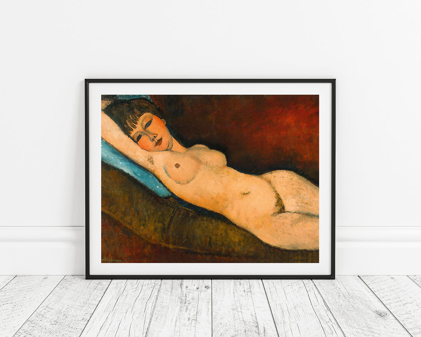 Amedeo Modigliani - Nu Couché au coussin bleu