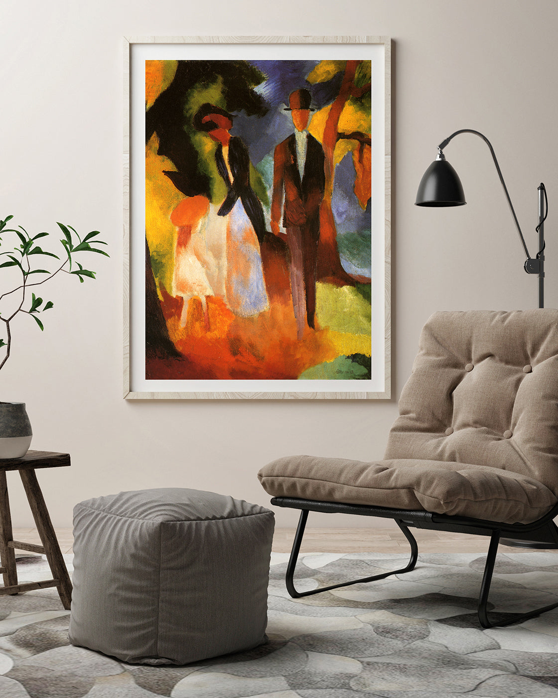 August Macke - Leute am blauen See