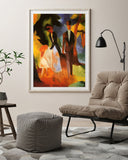 August Macke - Leute am blauen See