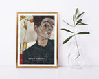 Egon Schiele - Museum-Poster II Selbstportait mit Physalis