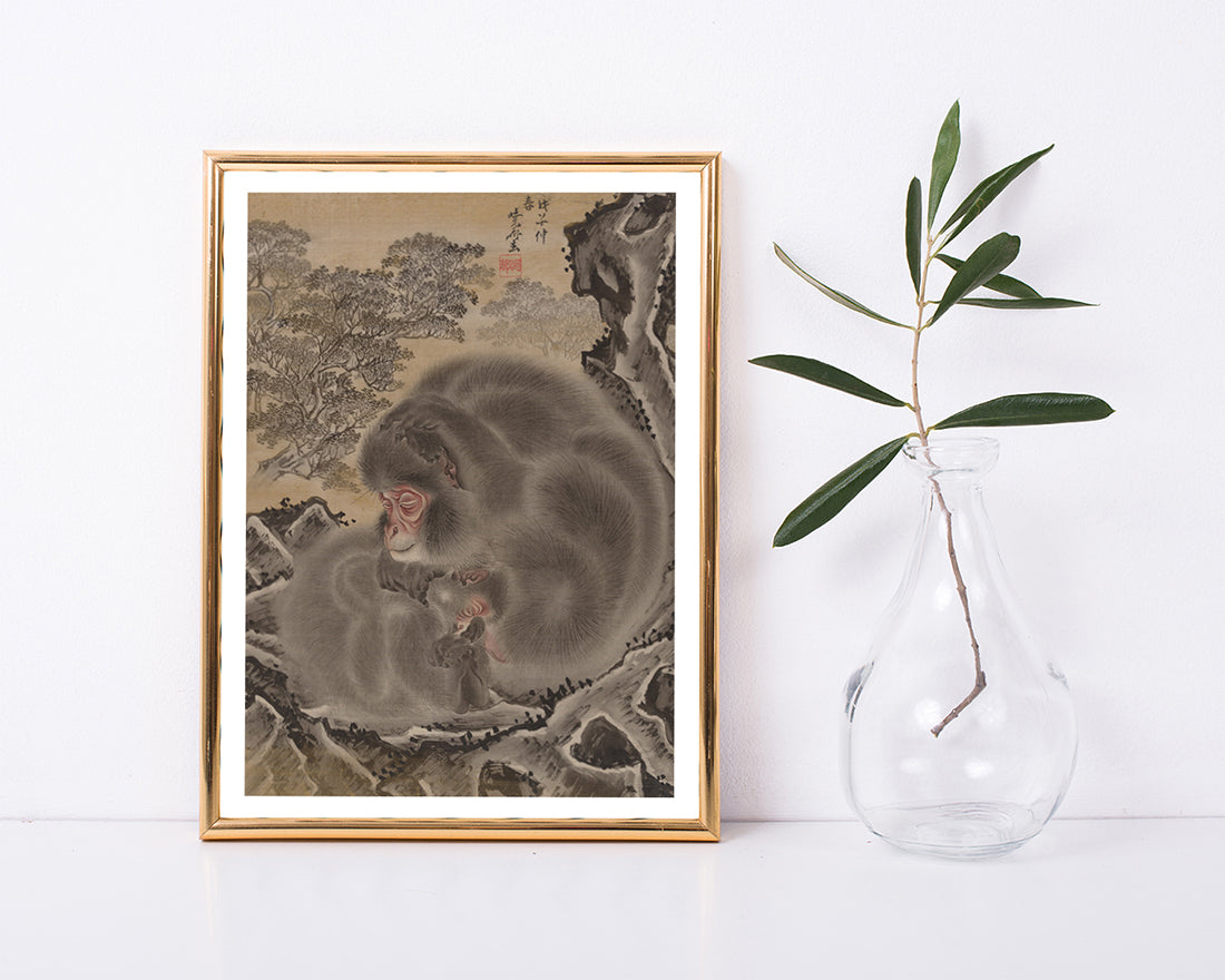 Kawanabe Kyōsai (Japanisch, 1831-1889) - Affen