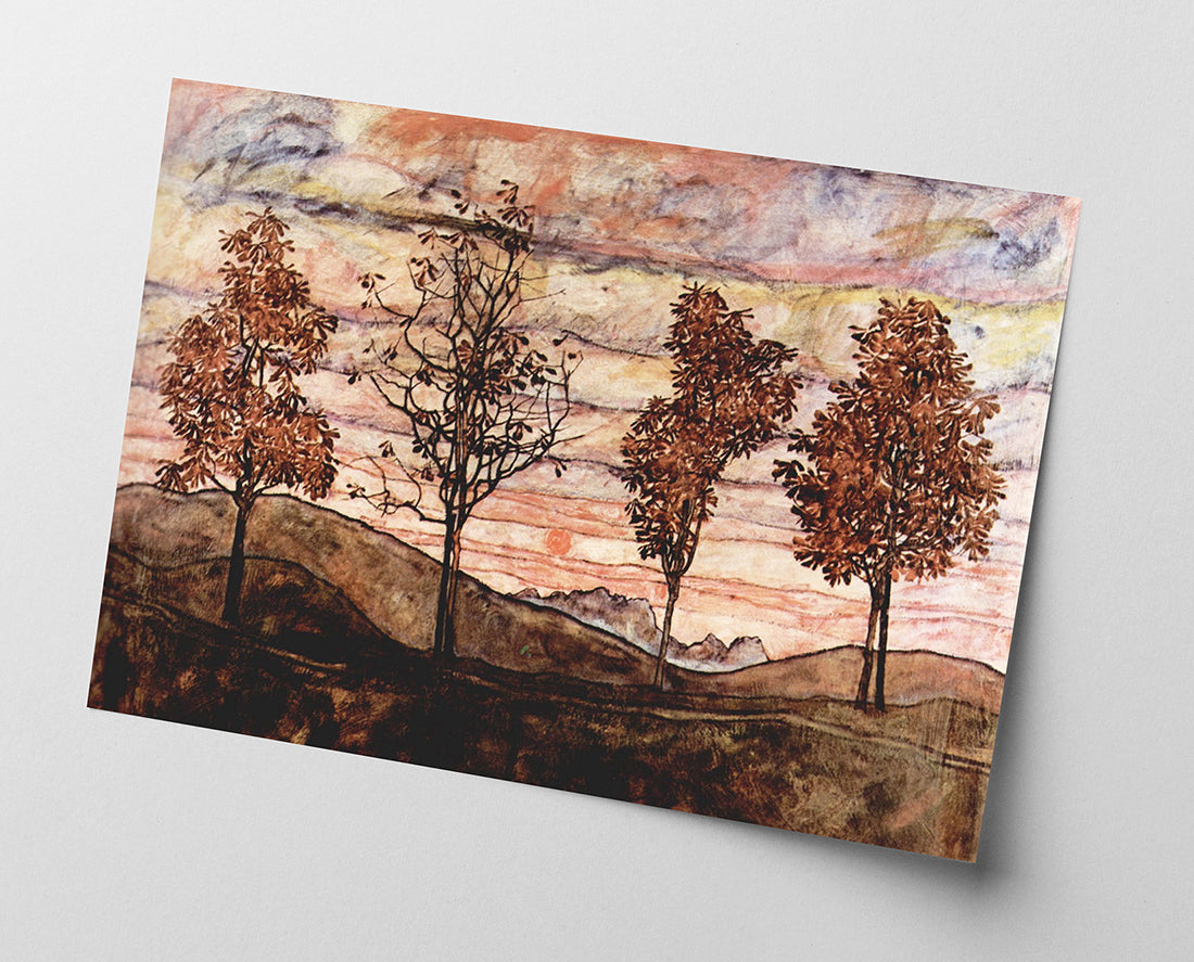 Egon Schiele - Vier Bäume