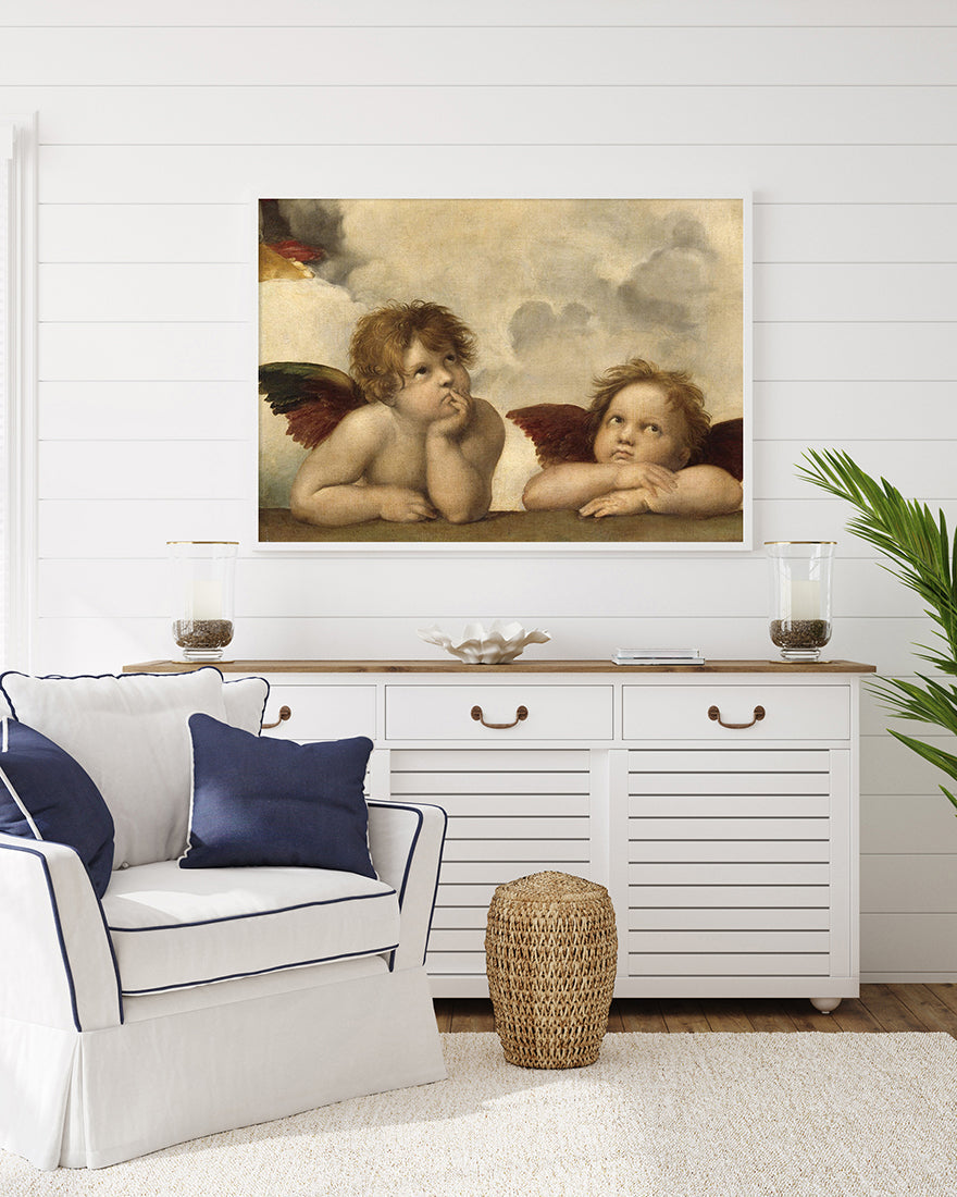 Raphael - Sixtinische Madonna, zwei Engel