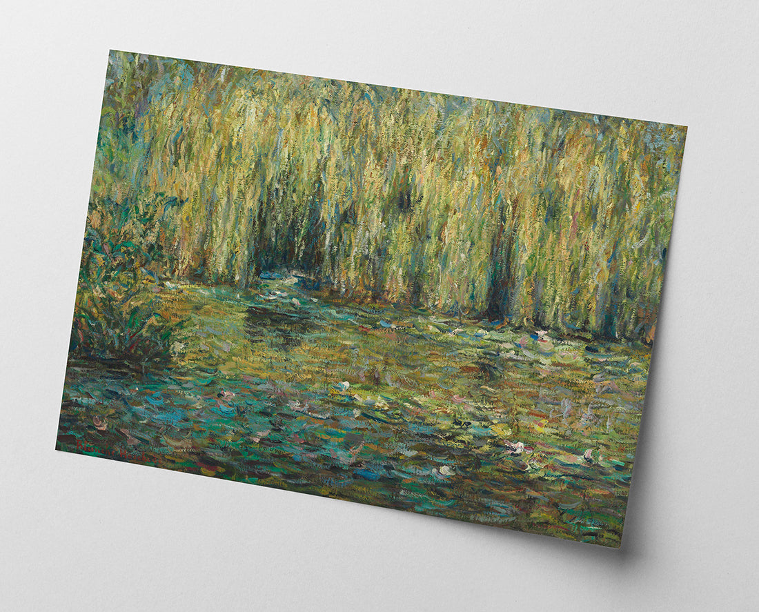 Blanche Hoschedé Monet - Weiden auf dem Teich von Giverny