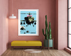 Banksy - Museum-Poster Kampfhubschrauber mit rosa Schleife