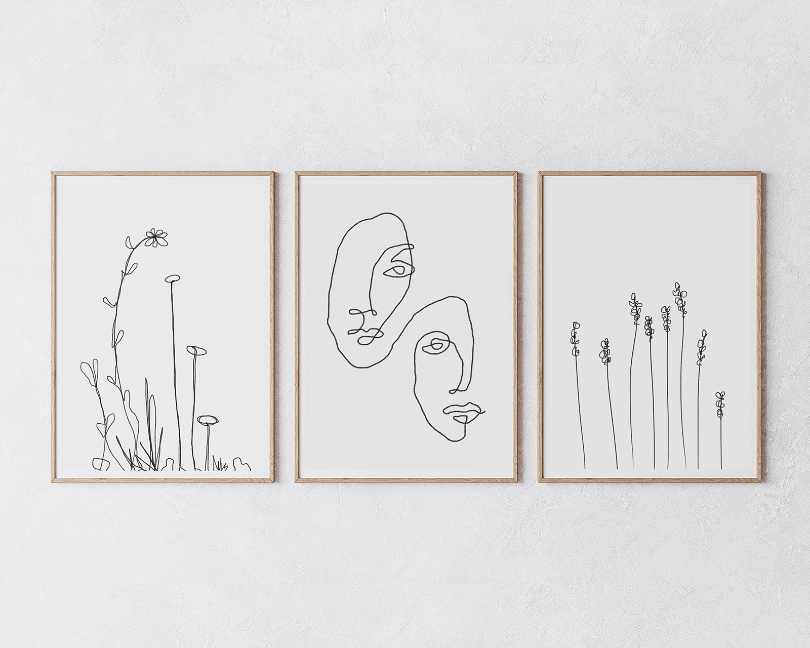 Poster-Set "Minimalistische Zeichnungen"