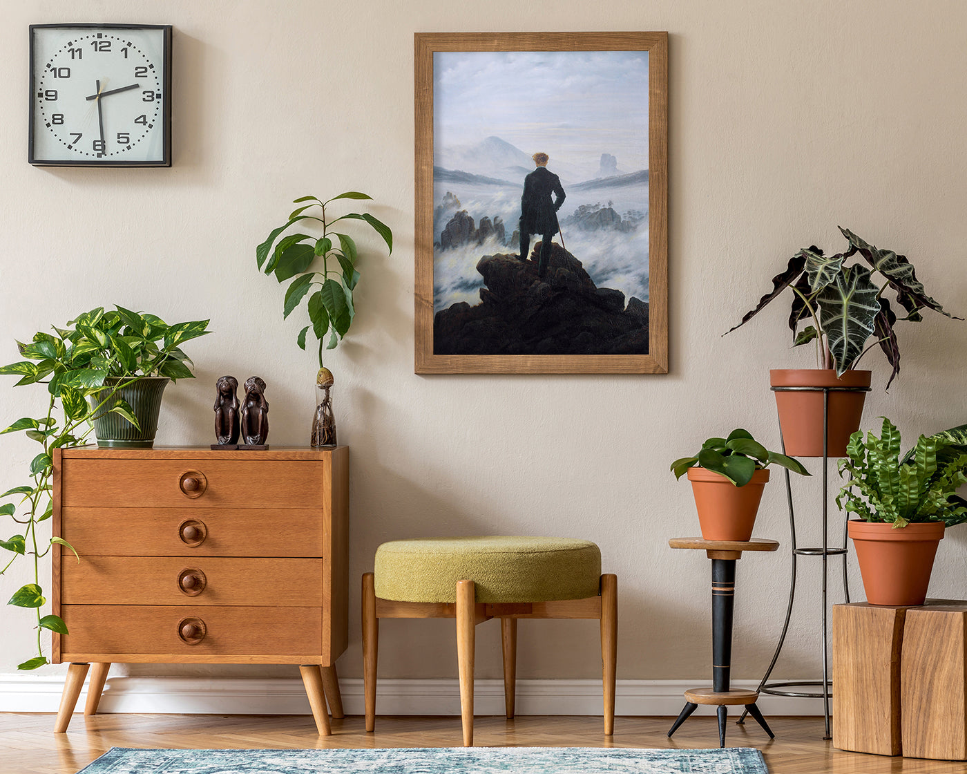 Caspar David Friedrich - Wanderer über dem Nebelmeer