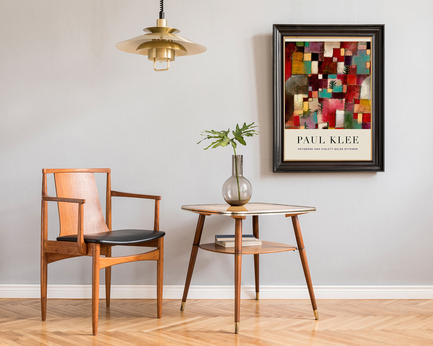 Paul Klee - Museum-Poster Rotgrüne und violett-gelbe Rhythmen