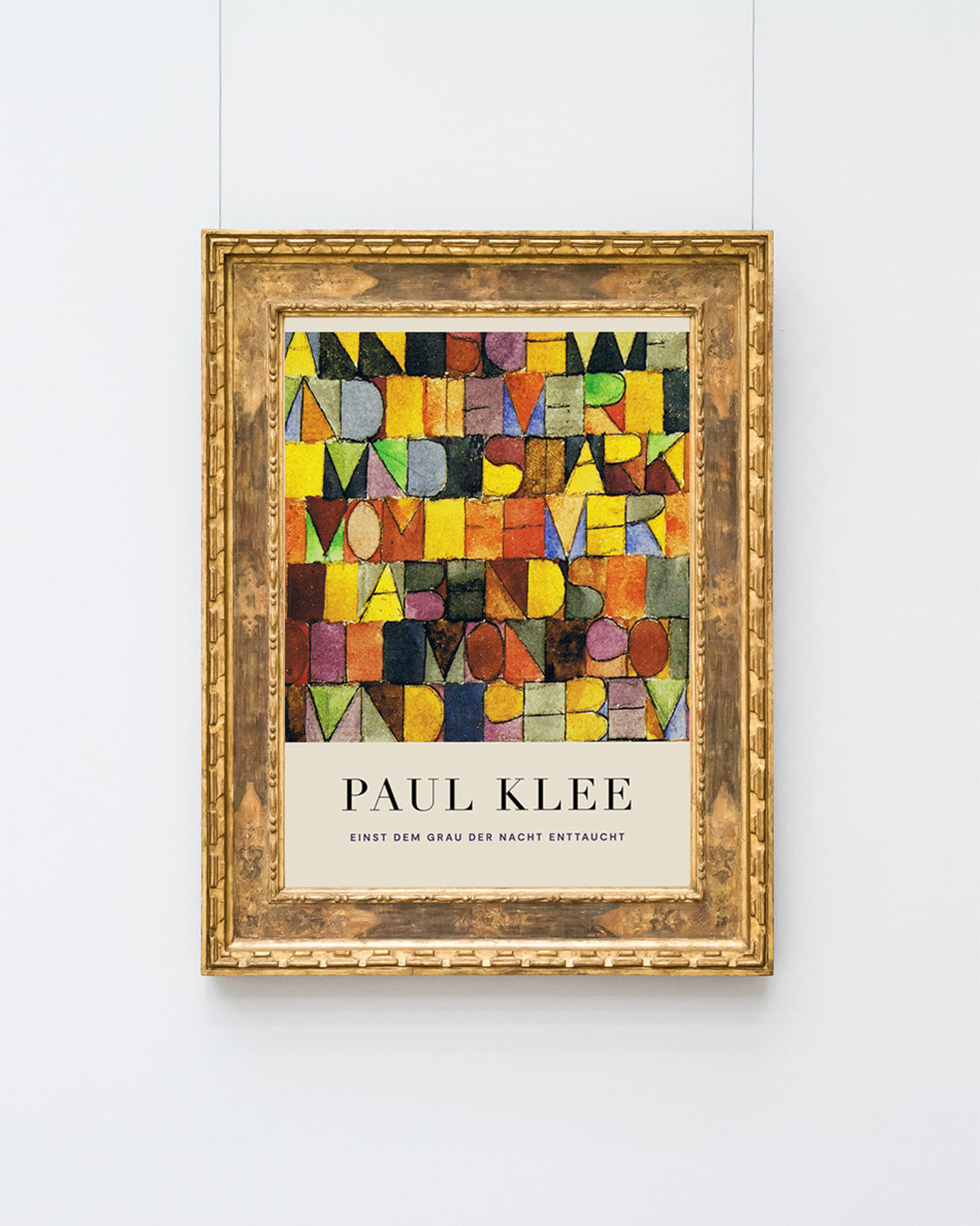 Paul Klee - Museum-Poster Einst dem Grau der Nacht enttaucht