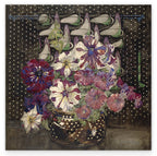 Charles Rennie Mackintosh - Blumen-Stillleben auf dunklem Hintergrund