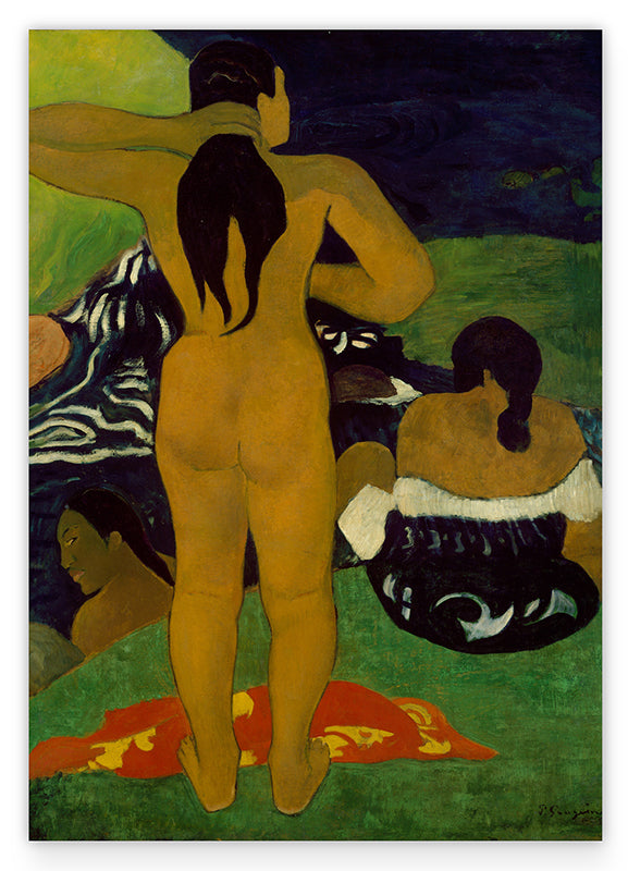 Paul Gauguin - Tahitianische Frauen baden Hover Image