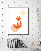 Kindermotiv Fuchs Abstrakt