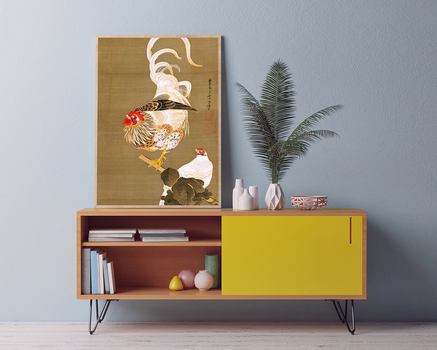 Itō Jakuchū - Hahn und Henne