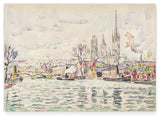 Paul Signac - Flussszene: Rouen