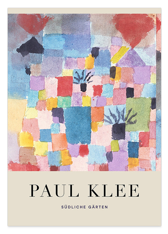 Paul Klee - Museum-Poster Südliche Gärten