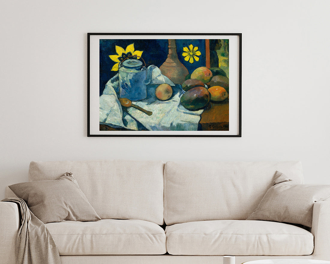Paul Gauguin - Stillleben mit Teekanne und Früchten