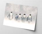 Pinguine im Schnee