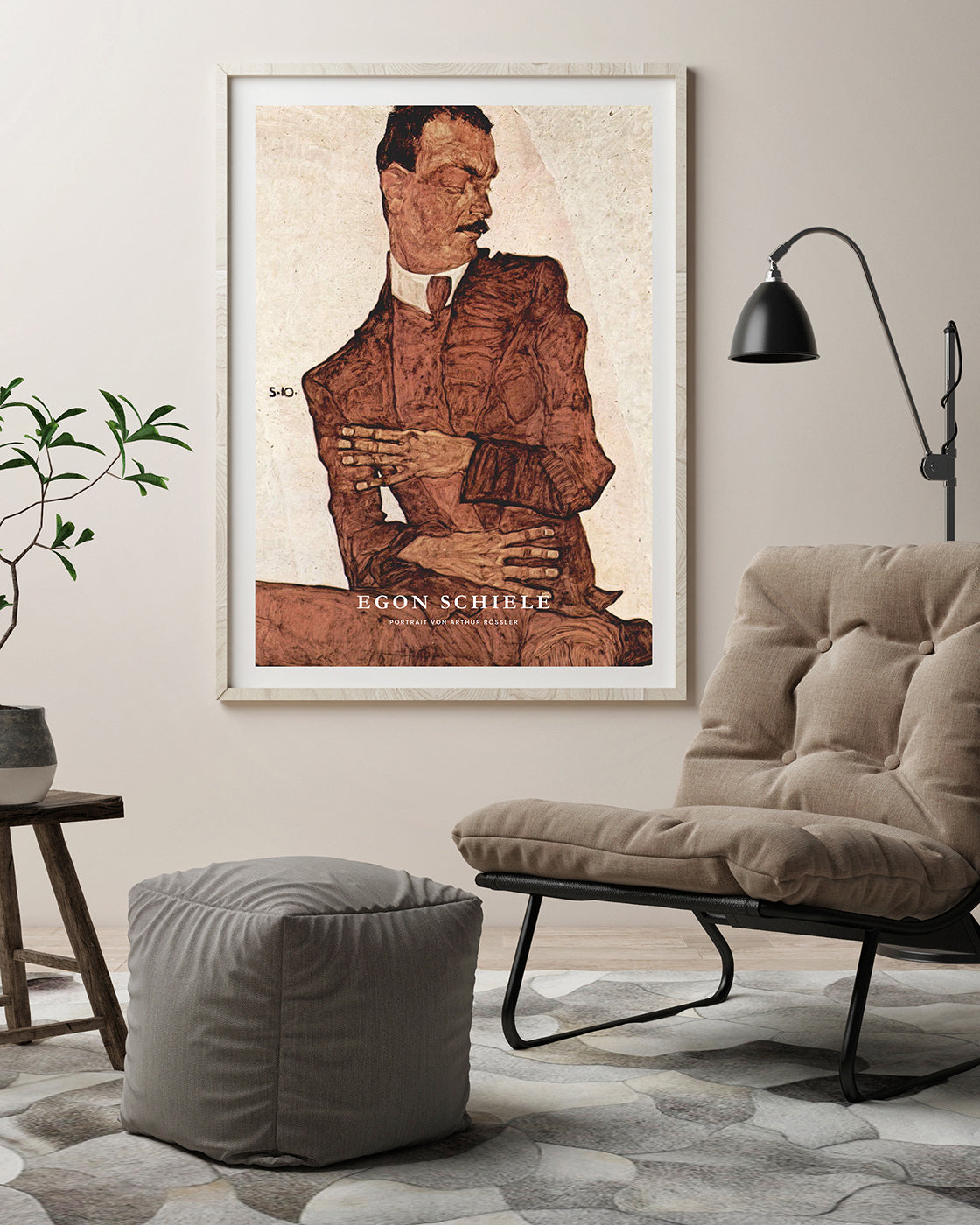 Egon Schiele - Museum-Poster II Portrait von Arthur Rössler