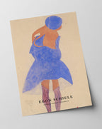 Egon Schiele - Museum-Poster II Stehendes Mädchen, Rückansicht