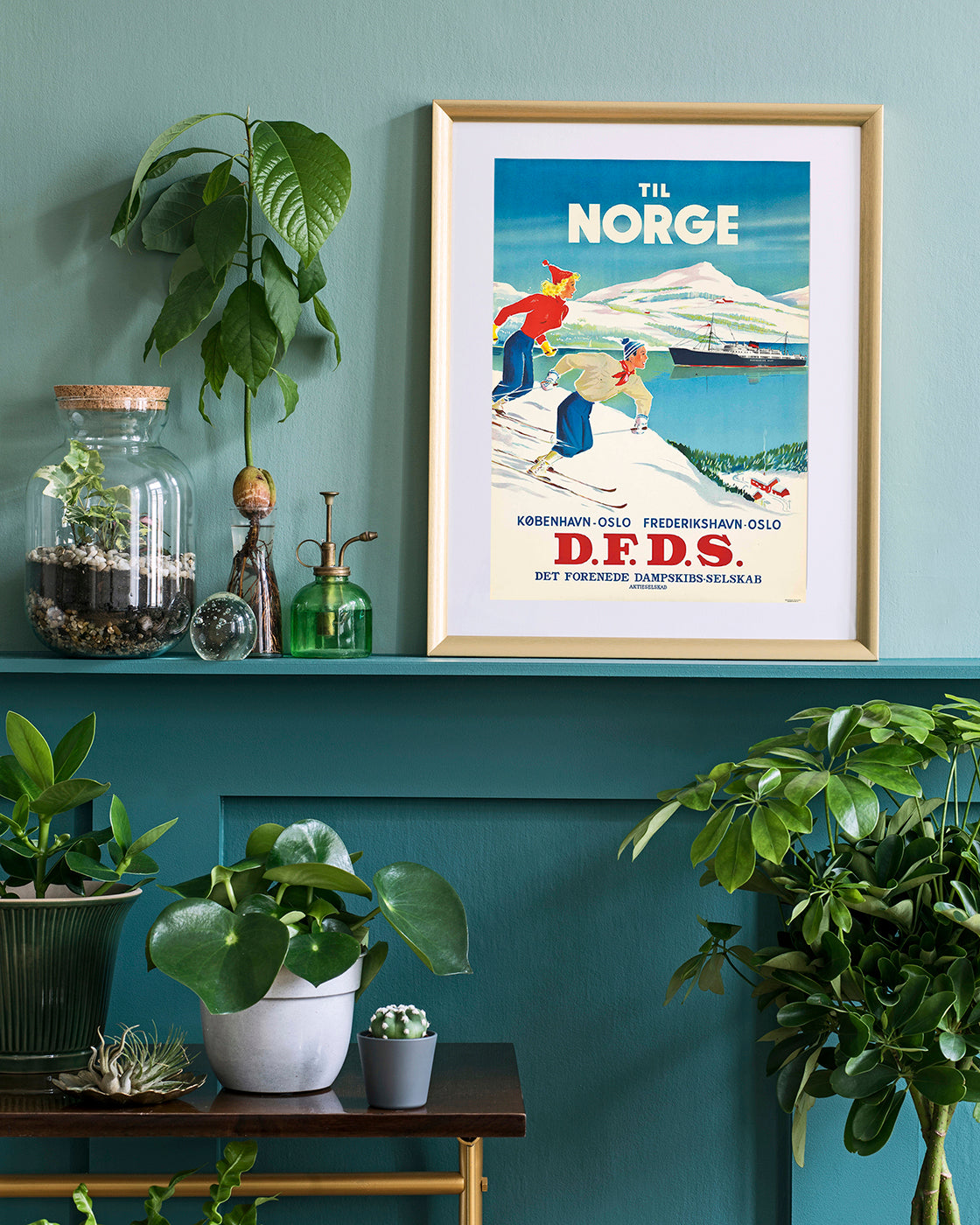 Pierre Fix-Masseau - Art Deco Werbeplakat - Wintersport in Skandinavien