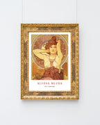 Alfons Mucha - Museum-Poster Sitzende Frau II - Art déco