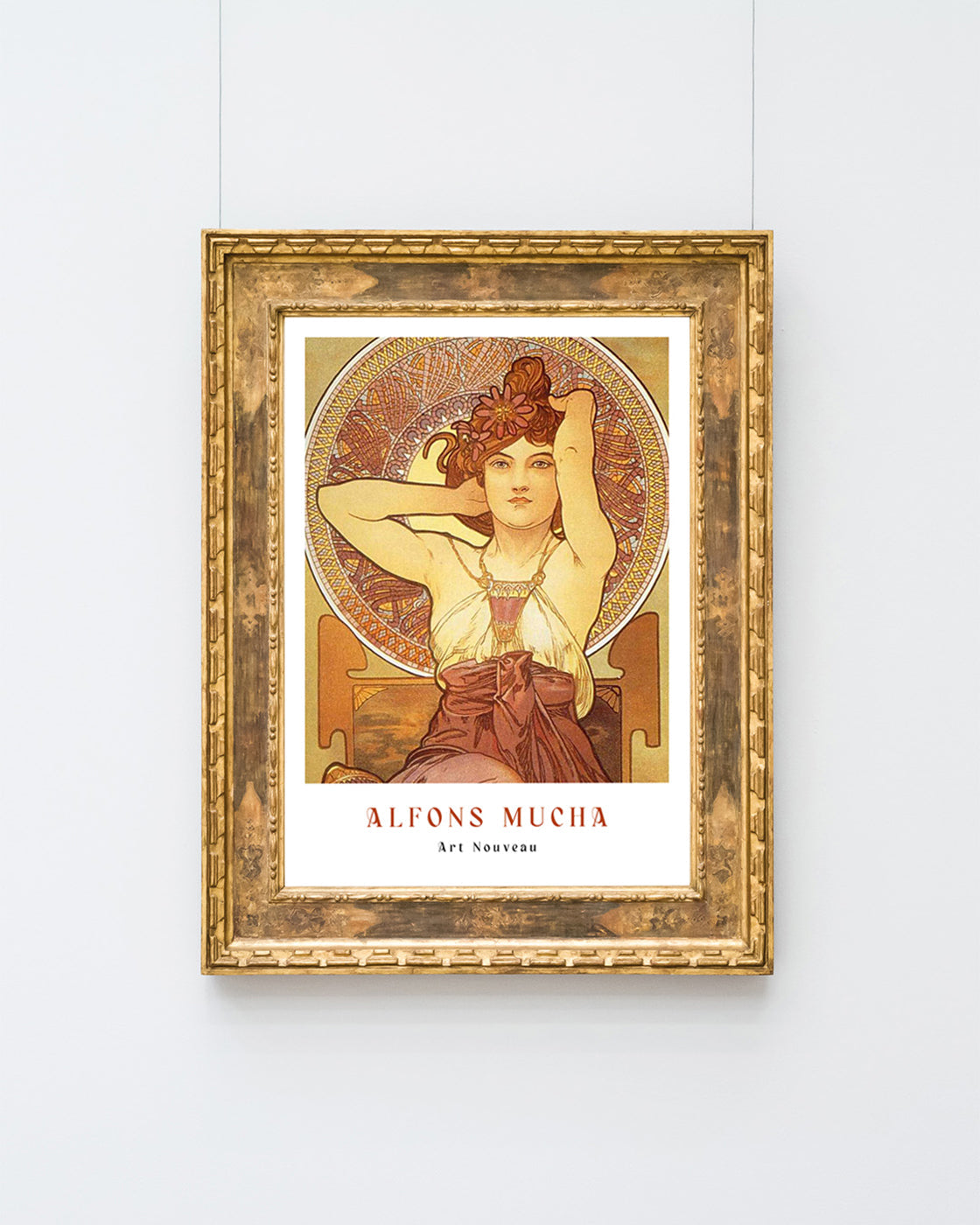 Alfons Mucha - Museum-Poster Sitzende Frau II - Art déco