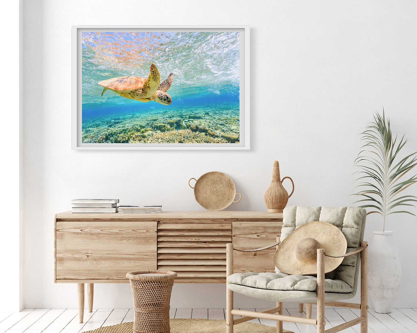 Schwimmende Schildkröte