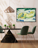 Franz Marc - Liegender Hund im Schnee (191011)