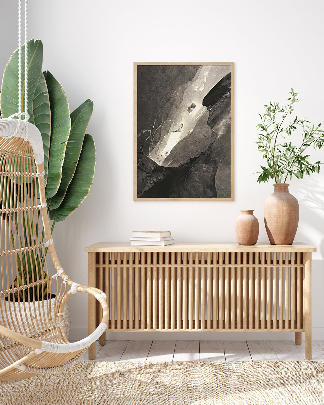 László Moholy Nagy - Schwarz-Weiß Fotografie - Felsen