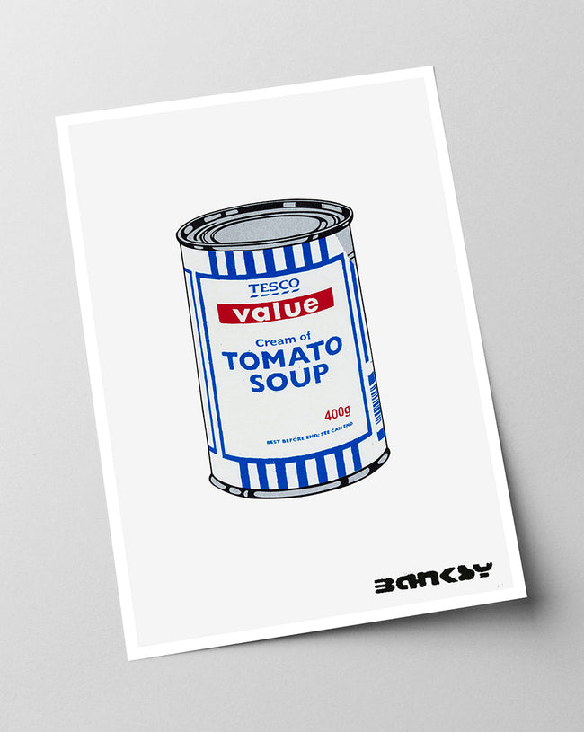 Banksy - Museum-Poster - Dose Tomato Soup in blau Main Image