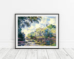 Claude Monet - Ausschnitt der Seine nahe Giverny
