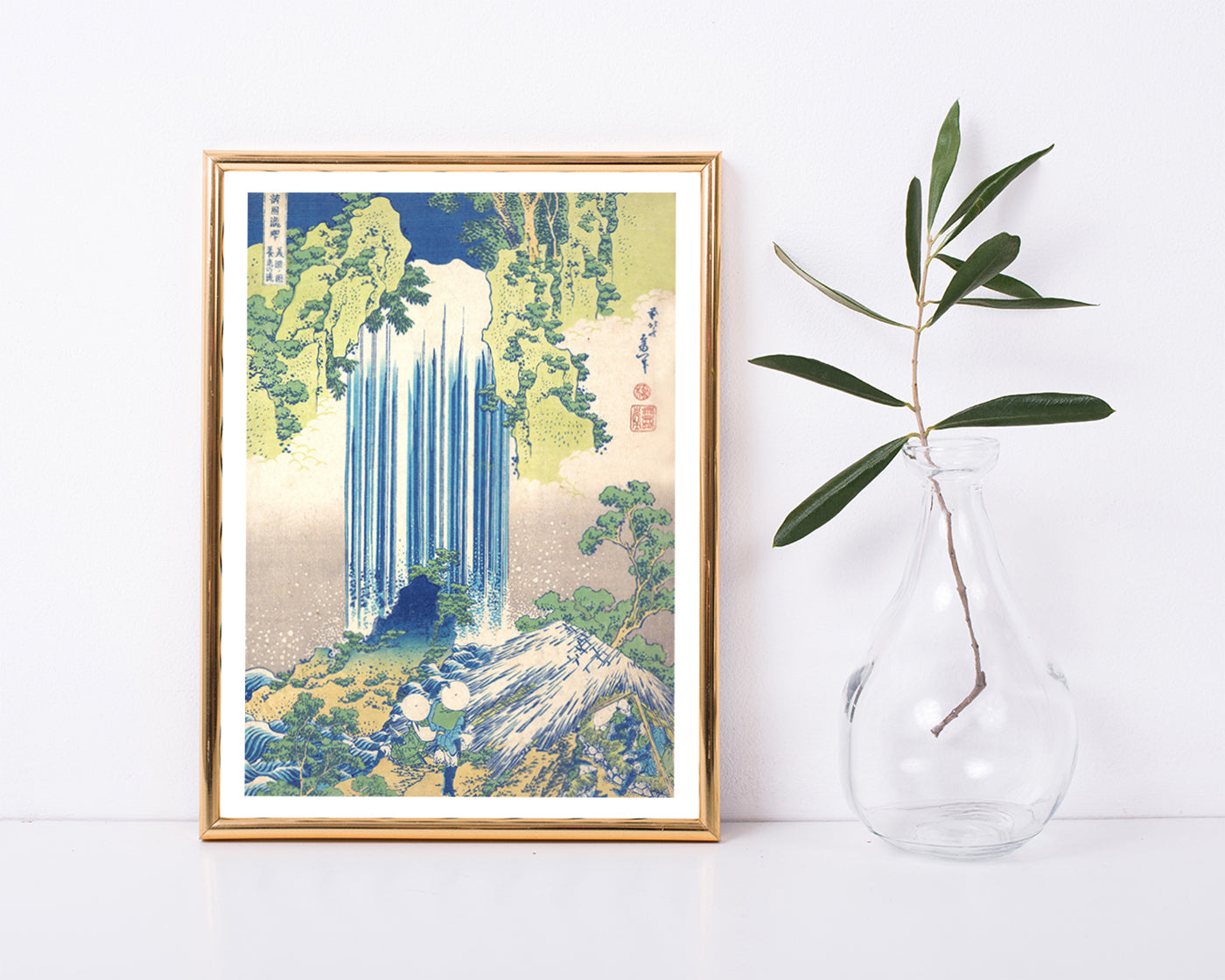 Katsushika Hokusai - Yōrō-Wasserfall in der Provinz Mino (Mino no Yōrō no taki)