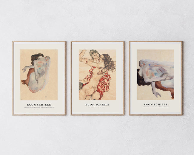 Set aus 3 Postern: "Nakte Körper" Hover Image