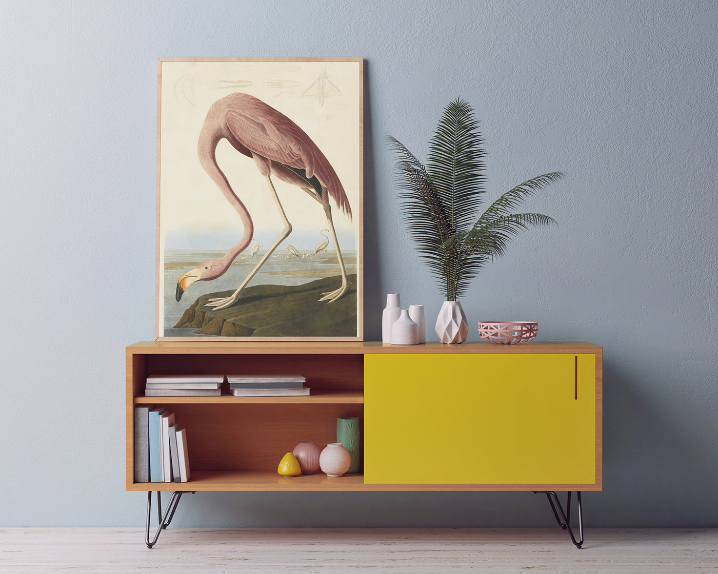 John James Audubon - Flamingo am Wasser I