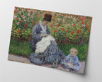Claude Monet - Camille Monet und ein Kind im Garten des Künstlers in Argenteuil